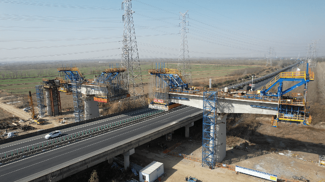 新式輕型掛籃 | 大豐港鐵路支線3標(biāo)228國(guó)道跨線橋輕型掛籃項(xiàng)目